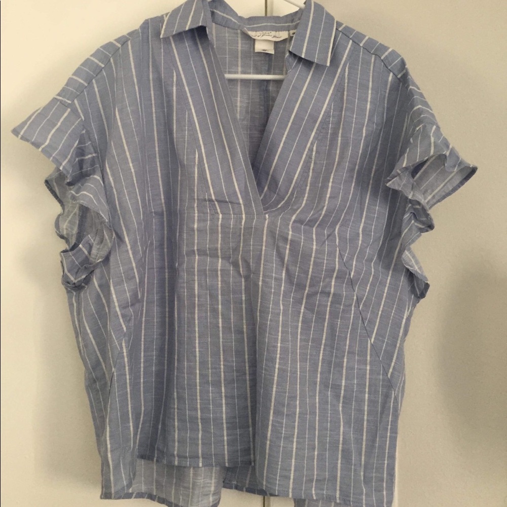 Blue striped blouse H&M